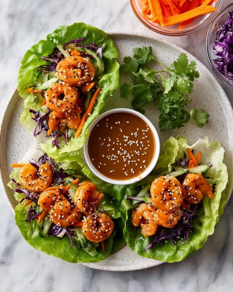 Spicy Asian Shrimp Lettuce Wraps Recipe