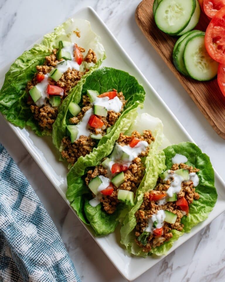Greek Lettuce Wraps with Lemon and Feta Recipe