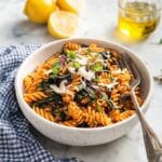 Swiss Chard Pasta with Golden Raisins, Hazelnuts, and Pecorino Recipe