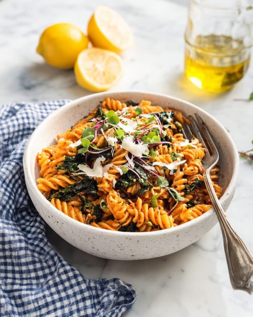 Swiss Chard Pasta with Golden Raisins, Hazelnuts, and Pecorino Recipe