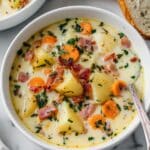 Creamy Clam Chowder with Potatoes and Bacon Recipe