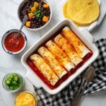 Vegetarian Black Bean Enchiladas with Butternut Squash and Chipotle Sauce Recipe