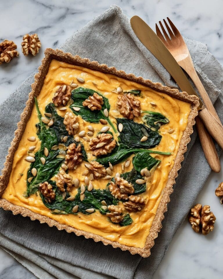 Pumpkin, Spinach, and Goat Cheese Quiche Recipe