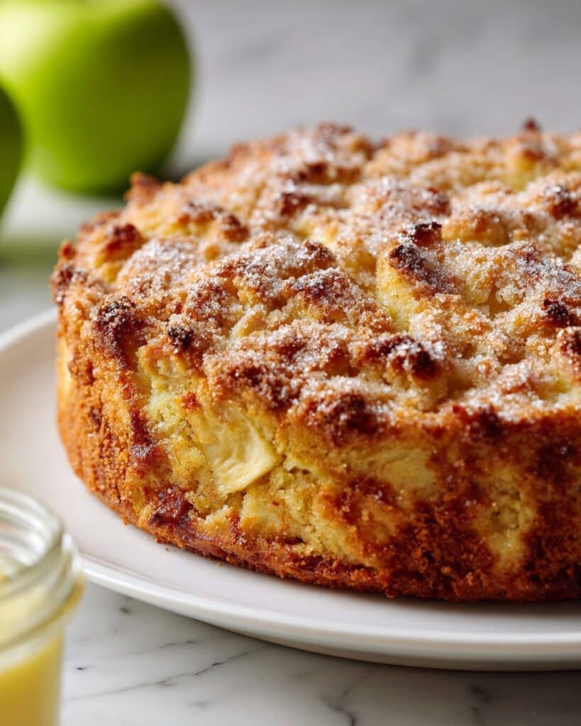 Irish Apple Cake with Warm Custard Sauce Recipe