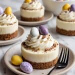Mini Egg Cheesecakes with Chocolate and Cream Recipe