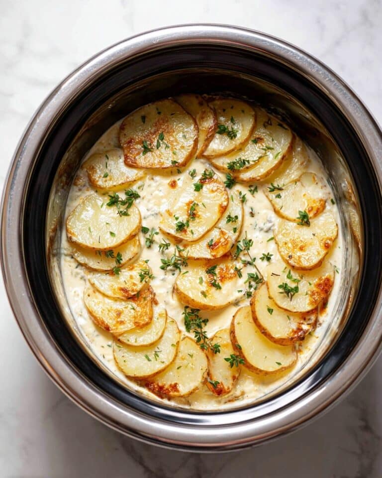 Slow Cooker Cheesy Scalloped Potatoes Recipe