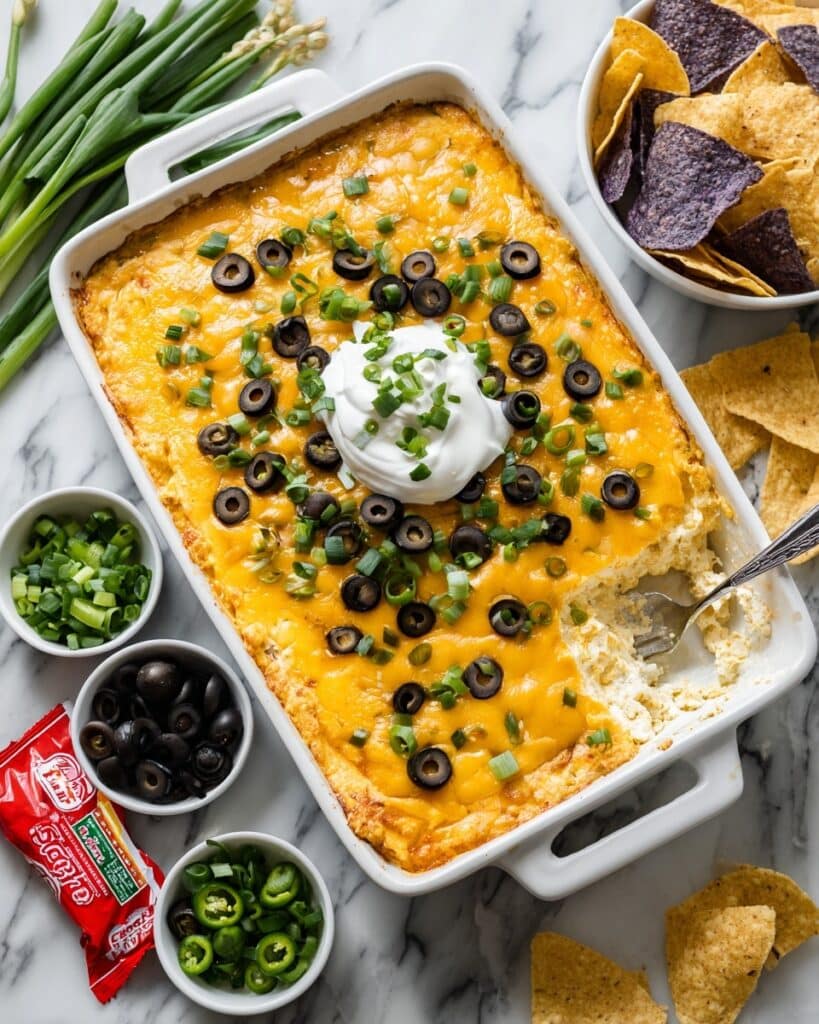 Cheesy Texas Trash Dip Recipe