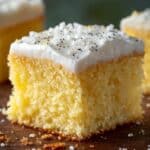 Eggnog Sparkle Sheet Cake Recipe