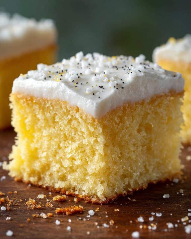 Eggnog Sparkle Sheet Cake Recipe