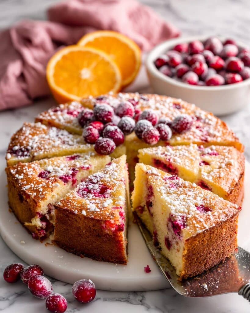 Orange Cranberry Cake Recipe