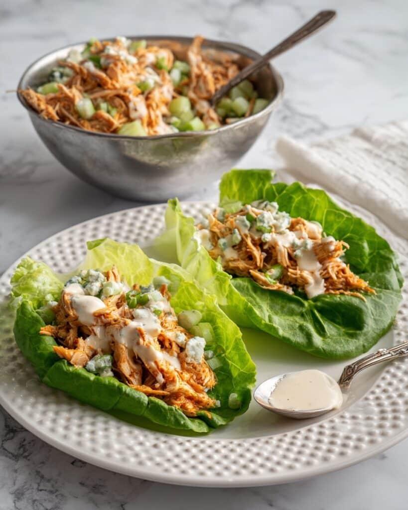 Buffalo Chicken Lettuce Wraps Recipe