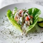 Greek Chicken Lettuce Wraps with Tzatziki Recipe