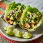 Spicy Shredded Chicken Lettuce Wrap Tacos Recipe