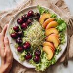 Peach and Cherry Watercress Salad Recipe