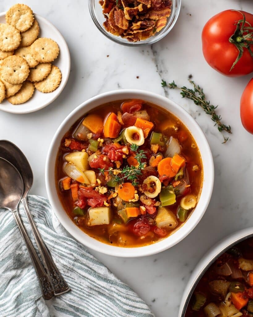 Easy Manhattan Clam Chowder (Stovetop or Slow Cooker) Recipe