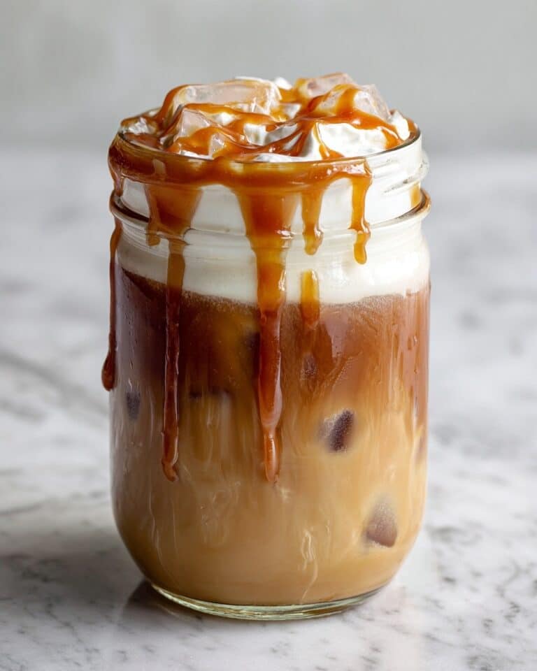 Cookie Butter Iced Coffee with Vanilla Oatmilk Cold Foam Recipe