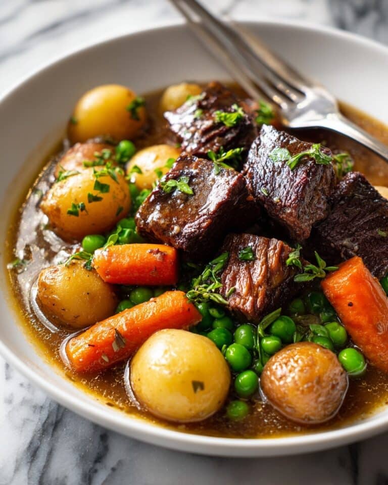 Traditional Irish Lamb Stew with Carrots, Potatoes, and Herbs Recipe