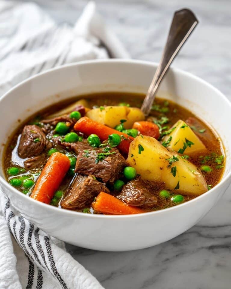 Hearty Lamb Stew with Vegetables and Guinness Recipe