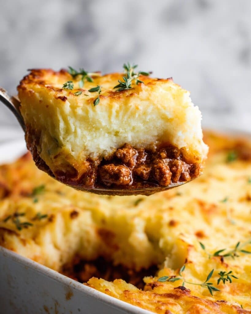 Classic Cottage Pie with Beef and Mashed Potatoes Recipe