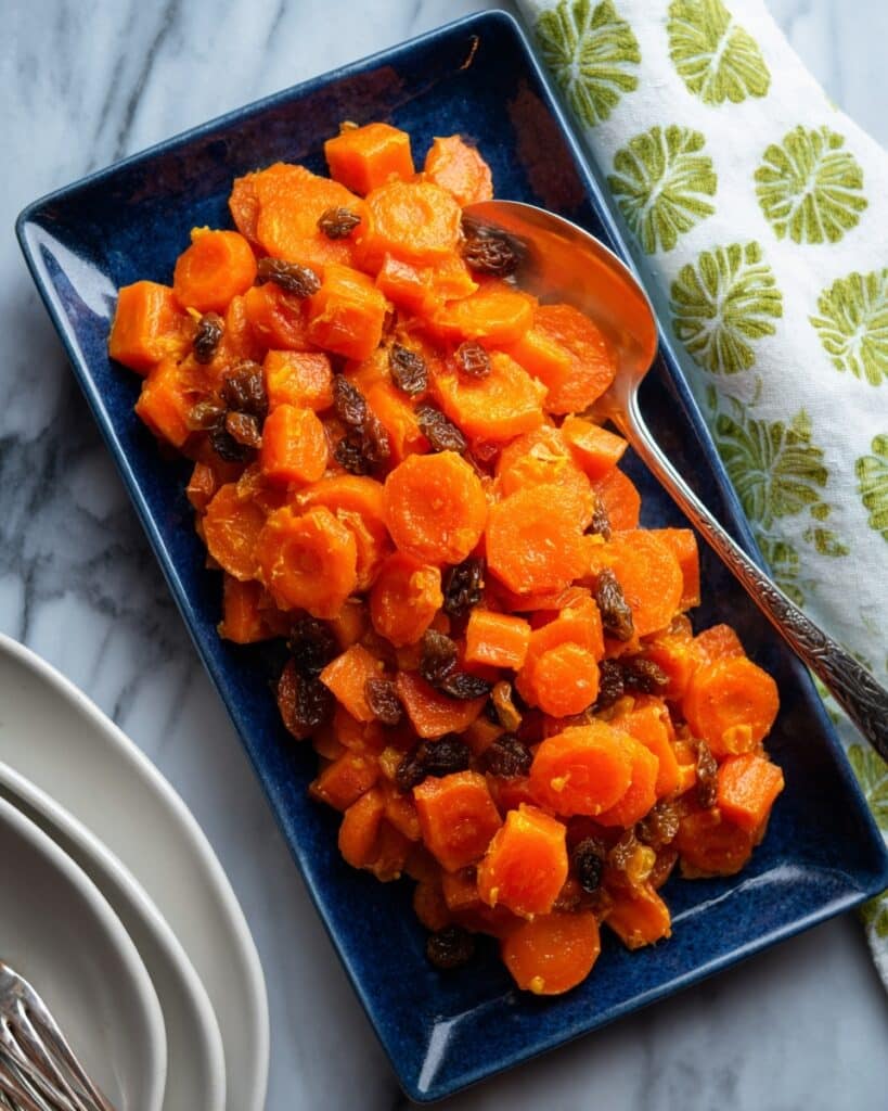 Stovetop Tzimmes With Carrots and Raisins Recipe