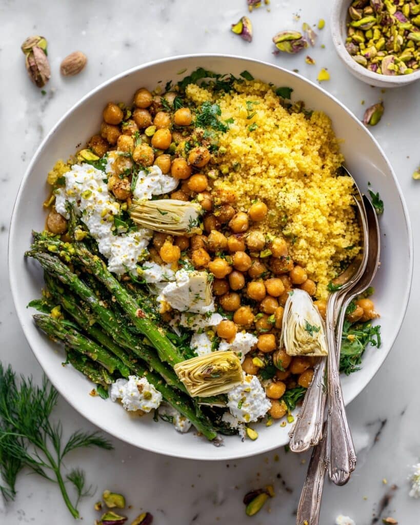 Spring Pearl Couscous Salad with Asparagus and Dill Recipe