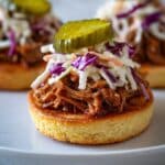 Pulled Brisket Sliders with Butternut Squash, Coleslaw, and Pickle Recipe