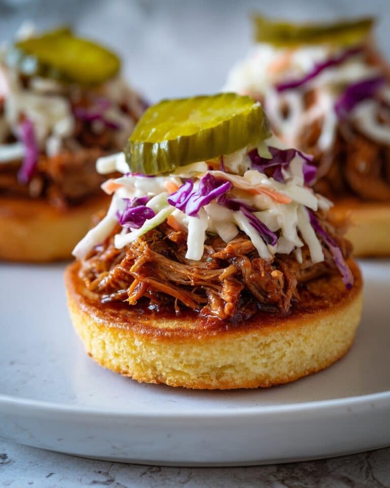 Pulled Brisket Sliders with Butternut Squash, Coleslaw, and Pickle Recipe