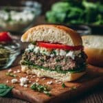 Spinach and Feta Burgers with Garlic Aioli Recipe