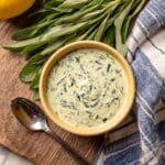 Watercress Sauce with Lemon and Creme Fraiche Recipe