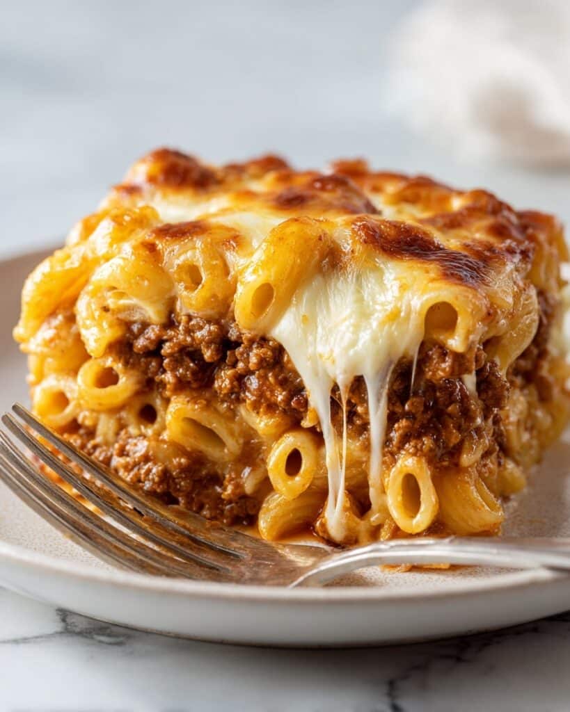 Mac and Cheese Meatloaf Casserole Recipe
