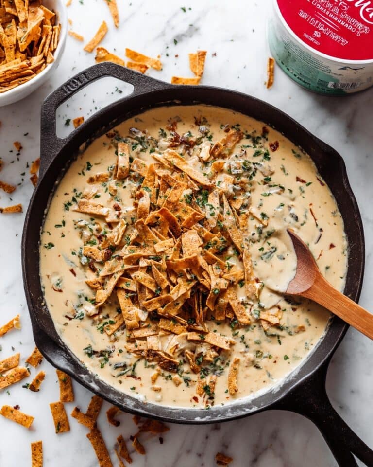 Spinach Queso with Crispy Jalapeños Recipe