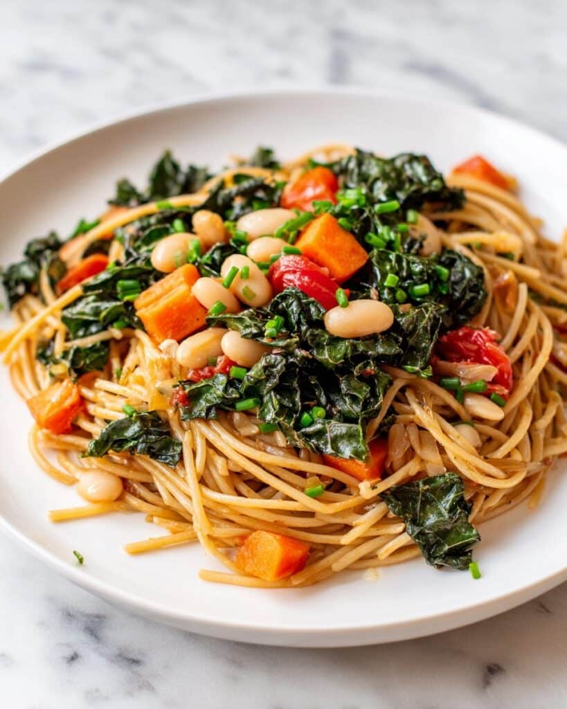 Tagliatelle with Tomatoes and Greens Recipe
