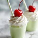Shamrock Shake Pudding Shots Recipe