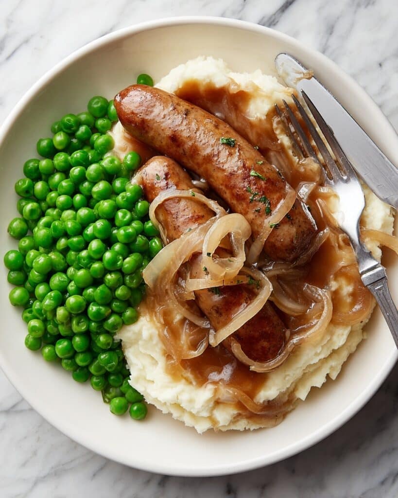 Bangers & Mash with Onion Gravy Recipe