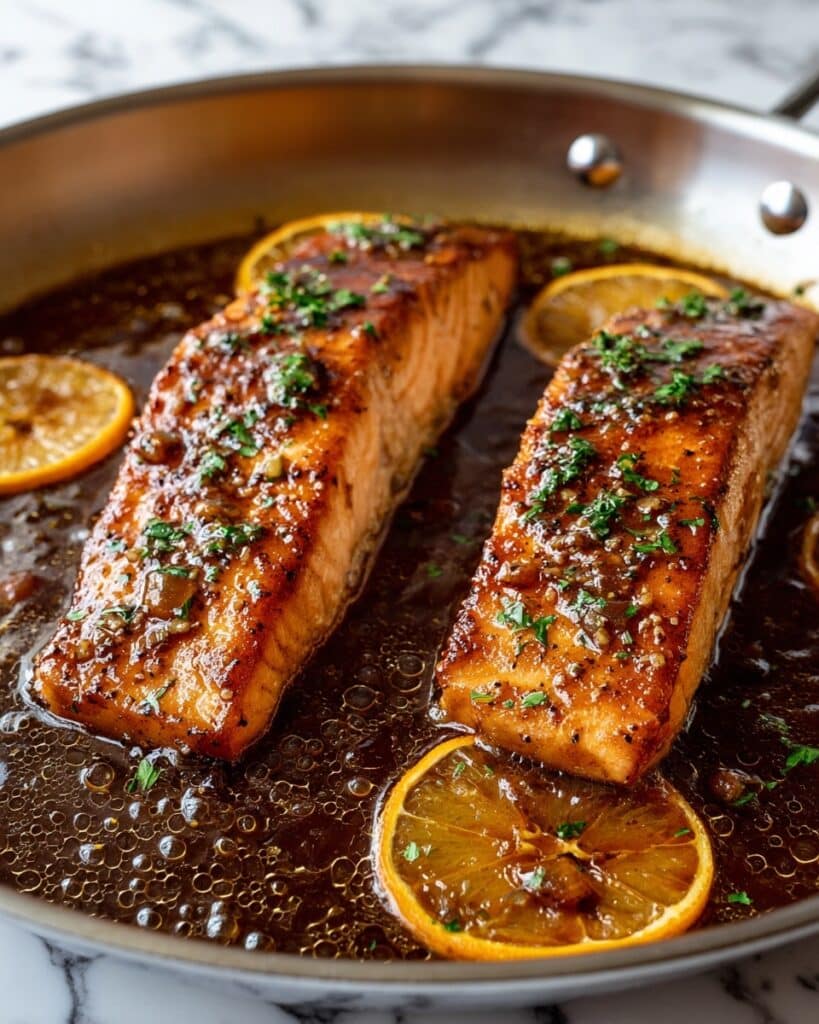 Crispy Honey Orange Glazed Salmon Recipe