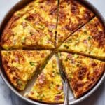 Crustless Cheese and Green Onion Quiche Recipe