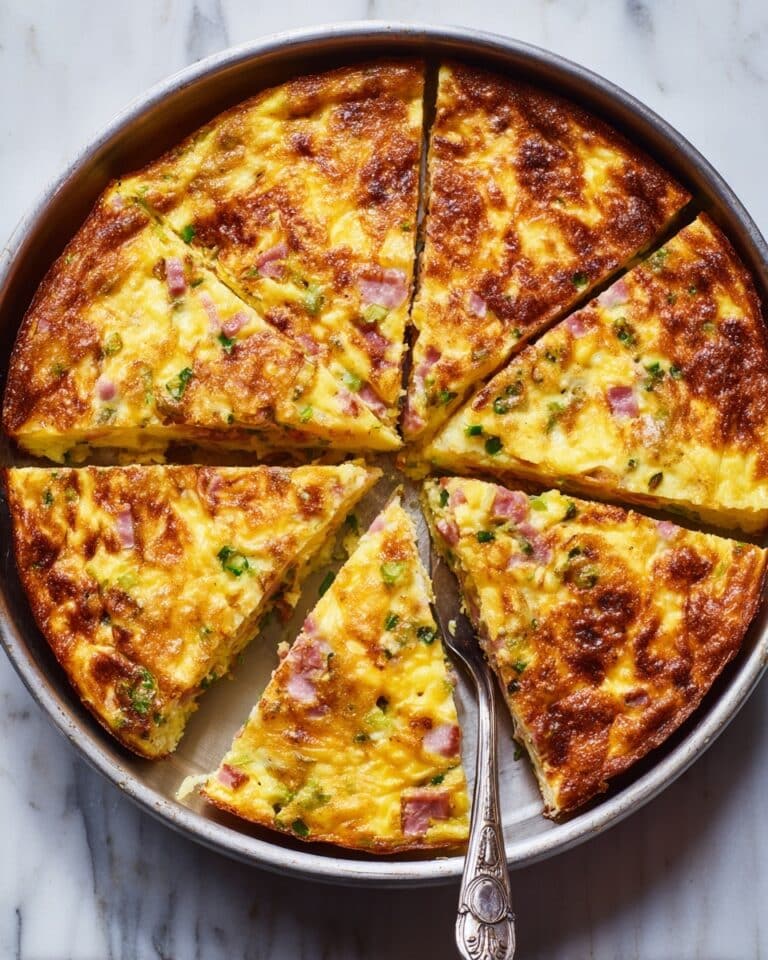 Crustless Cheese and Green Onion Quiche Recipe