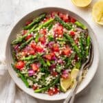 Lemon Asparagus Couscous Salad with Tomatoes Recipe