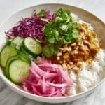 Chicken Curry Peanut Satay Rice Bowl Recipe