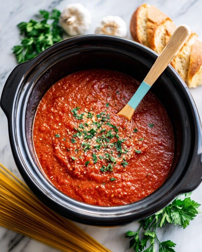 Slow Cooker Spaghetti Sauce Recipe
