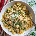 Crockpot Garlic Parmesan Chicken Pasta Recipe