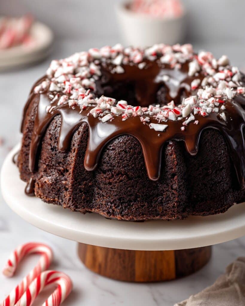 Chocolate Peppermint Bundt Cake Recipe