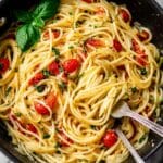 One Pot Pasta with Tomatoes, Basil and Parmesan Recipe