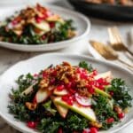 Kale and Apple Salad with Maple Candied Walnuts & Pomegranate Recipe