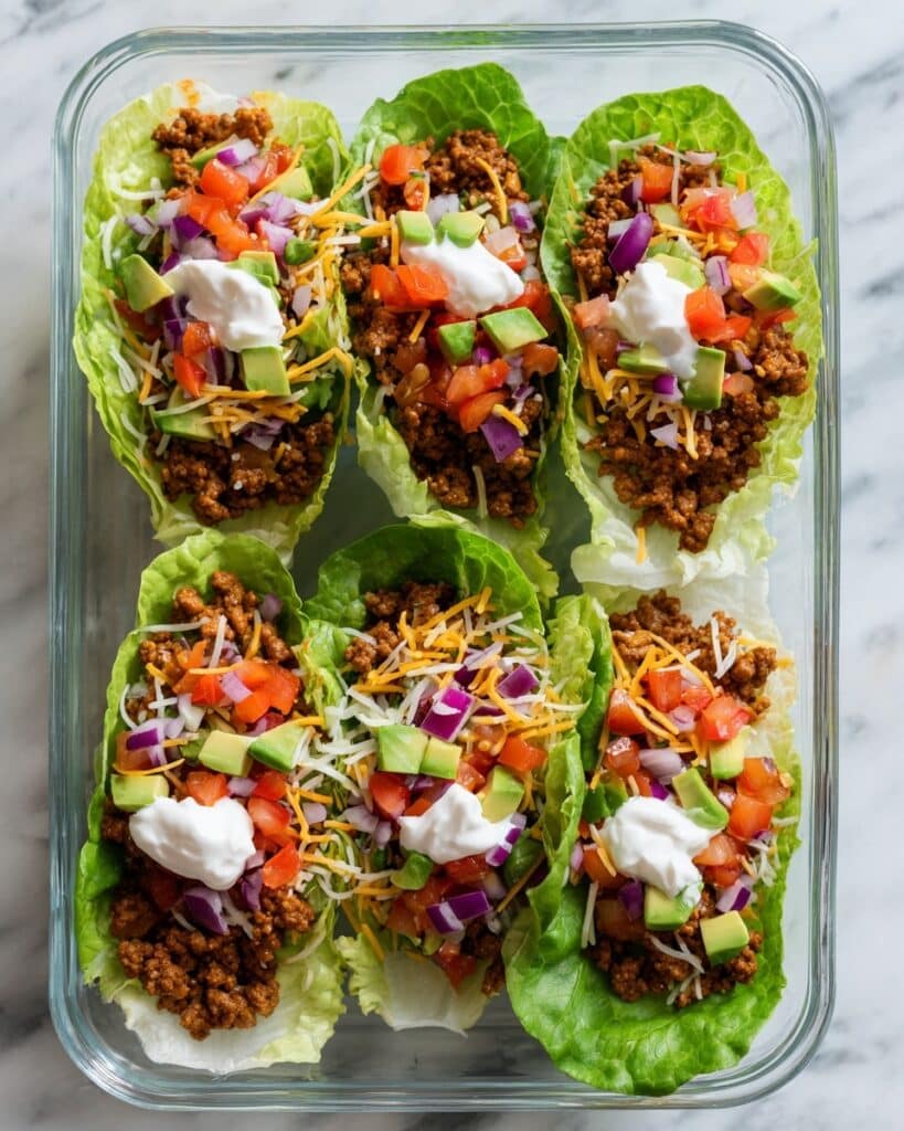 Beef Taco Lettuce Wraps Recipe