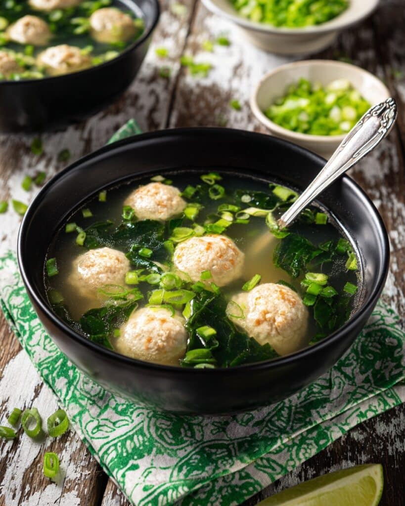 Vietnamese Meatball and Watercress Soup Recipe
