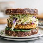 Crispy Chicken Sandwich with Cabbage Apple Slaw Recipe