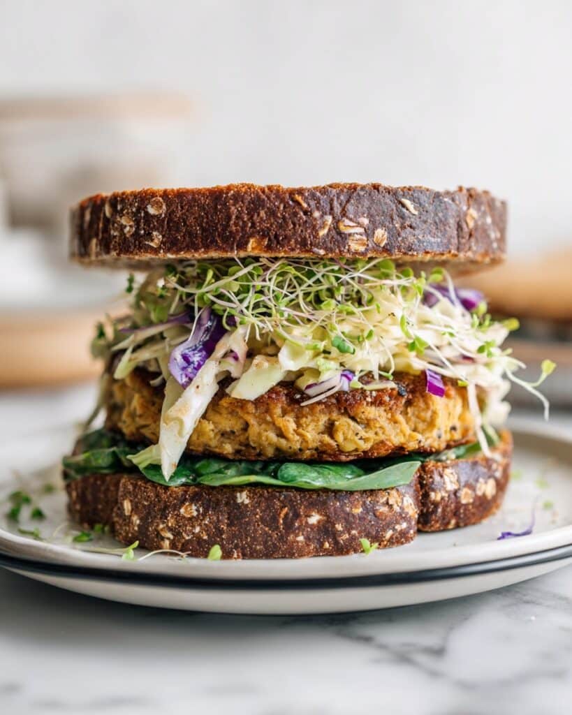 Crispy Chicken Sandwich with Cabbage Apple Slaw Recipe
