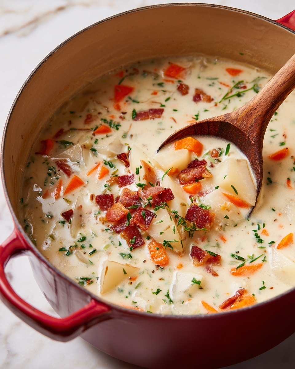 Creamy Clam Chowder with Potatoes and Bacon | Cozy Seafood Soup