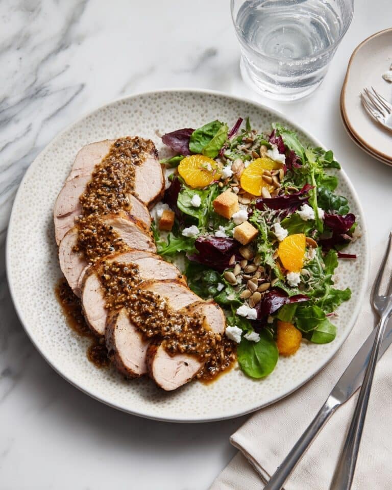 Smart Apricot-Mustard Chicken Breasts with Clementine, Radish and Goat Cheese Salad Recipe